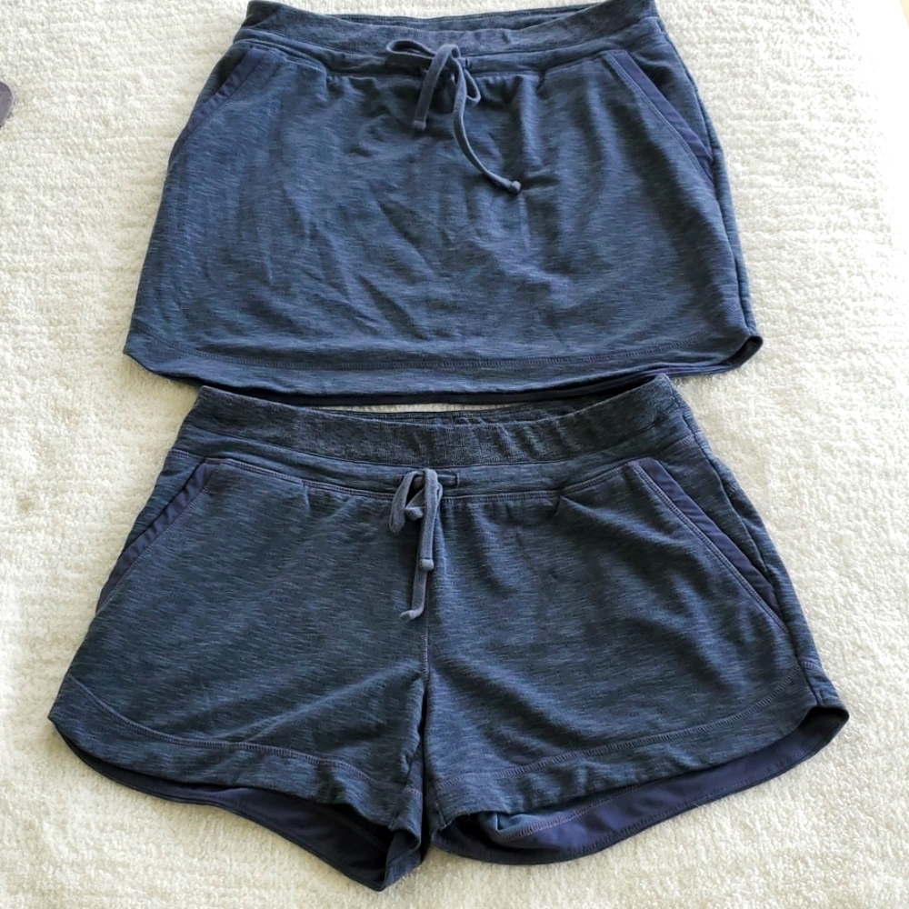 Athleta Bundle matching skirt & shorts